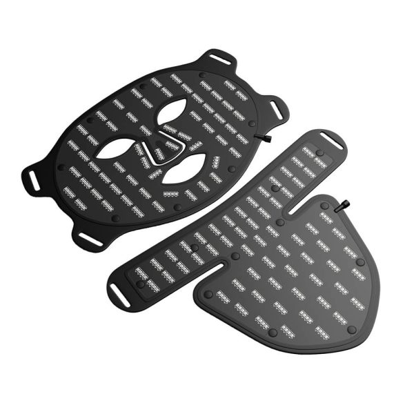 LED Gezicht + Nekmasker Zwart