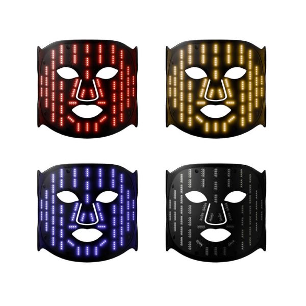 LED Gezicht + Nekmasker Zwart